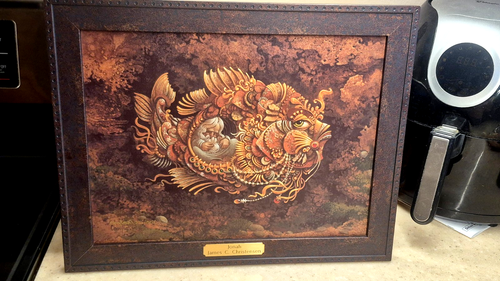 James Christensen " Jonah " Framed Master Canvas #256/351 Mint COA - Picture 11 of 18