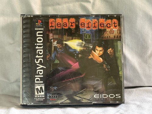 PlayStation PS1 Fear Effect 2001 Etiqueta Negra 4 Discos Probados Casi Como Nuevo Limpio - Imagen 1 de 6