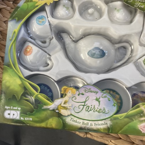 Juego de té de porcelana Tinker Bell and Friends Walt Disney 2006 Fairies 12 piezas #61692 - Imagen 4 de 8