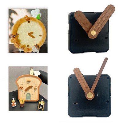 DIY 56mm Silent Quartz Clock Movement Kit with Wooden Pointer Replacement