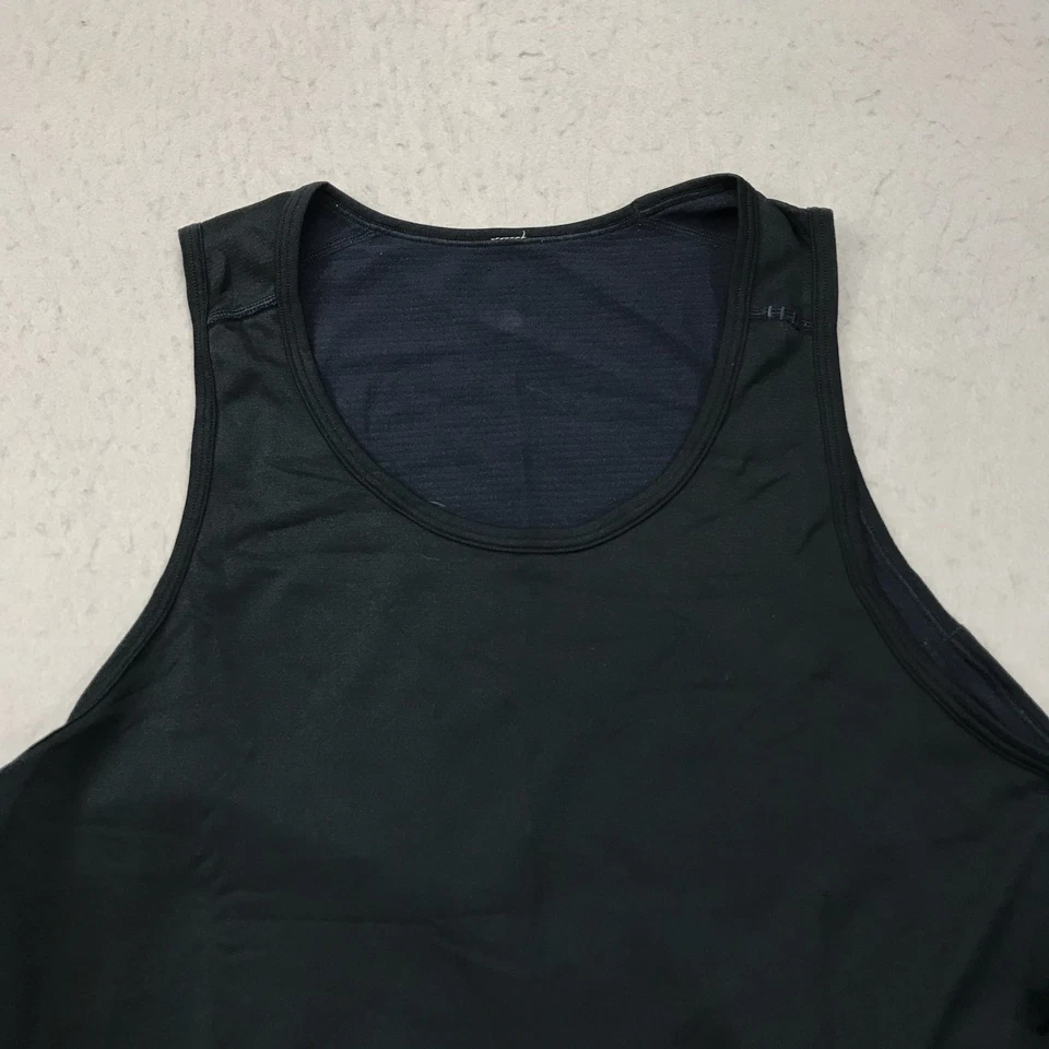 Camisa Lululemon Para Hombres Pequeña Azul Metal Ventilación Músculo Sin Mangas Entrenamiento Gimnasio Levantamiento Foto 2 de 4