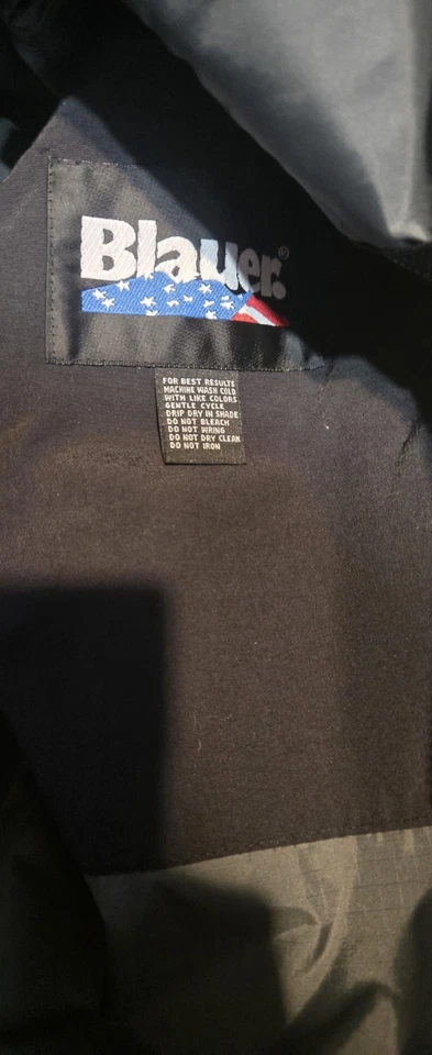 Blauer Jacket Mens Black Zip In Liner Duty Tactical Police Bomber Coat Medium  - Image 2 of 4