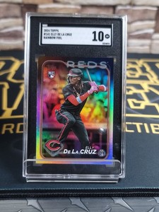 2024 Topps Elly de La Cruz #141 RC Rainbow Foil - SGC 10