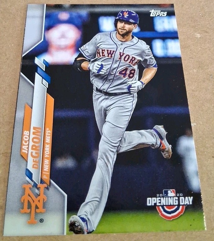 2020 Topps Opening Day Image Variation Jacob Degrom #187 SP Mets SUPER RARE HTF