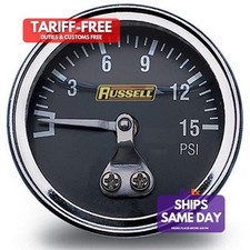 Russell 650330, One 0-15 Psi Fuel Pressure Gauge High Performance & Racing Parts