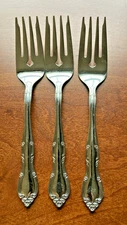 Lot of 3 Home Concepts Renaissance Stainless 6-3/8" Salad Forks Japan EUC