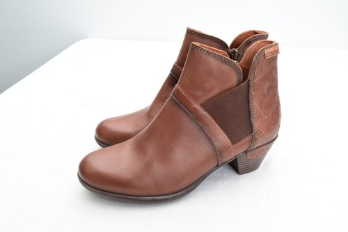 Pikolinos Rotterdam Stiefel Damen 38 7,5 Braun Leder Komfort Stiefeletten