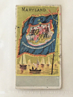 AMERICAN EAGLE TABAK - 'Flags of States', 1890 - 7 Karten