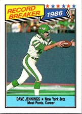 1987 Topps #3b Dave Jennings