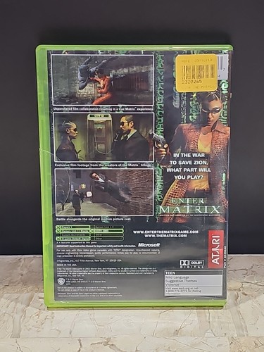 Enter the Matrix (Microsoft Xbox, 2003) CIB COMPLETE with Manual - Picture 3 of 3