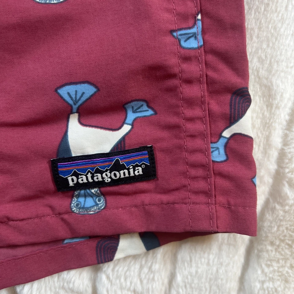 "Bañador Patagonia Baggies Shorts Para Hombre Pequeño Púrpura Estampado Frailecillo 5"" Entrepierna" Foto 2 de 4