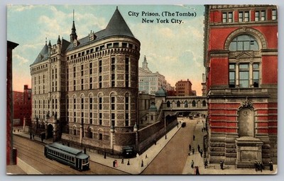 New York City NY~NYC Prison~The Tombs~Criminal Courts~c1900s UNPTD Jail Postcard