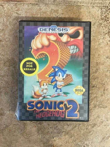 Sonic the Hedgehog 2 (SEGA Genesis, 1992) CIB with manual not for resale version