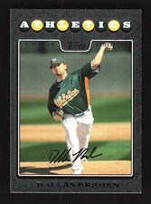Dallas Braden Oakland Athletics 2008 Topps Update Black #UH78 SN /57
