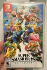 Super Smash Bros. Ultimate (Nintendo Switch, 2018) W/Original Case and Artwork
