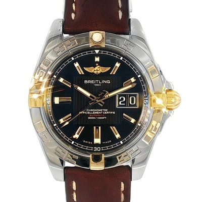 Breitling Cockpit Galactic 41 Big Date Stahl/Gold Automatik B49350 Box & Papers