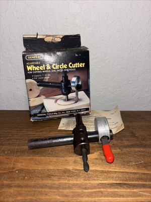 BRAND NEW VINTAGE GENERAL TOOL ADJUSTABLE WHEEL AND CIRCLE CUTTER 1'' TO 6''  