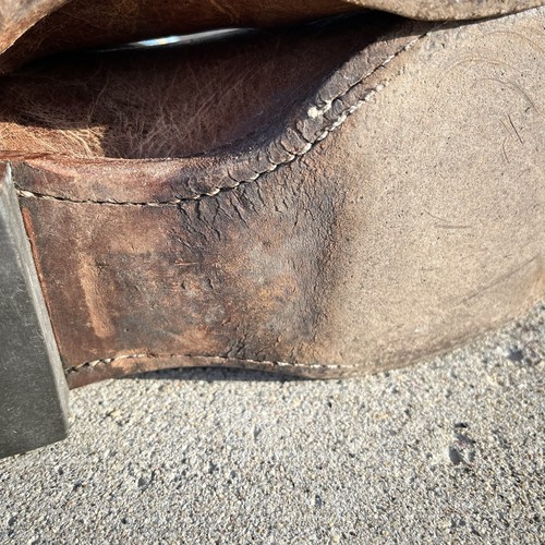 Rare Double H DH3221 LEATHER INSOLE Cowboy Western Boots Men's 8.5D Blue -Mexico - Picture 10 of 14