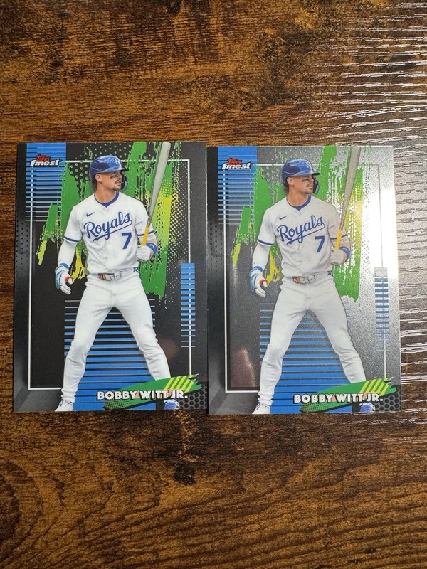 2x Bobby Witt Jr. 2026 Topps Finest Baseball #7 Kansas City Royals