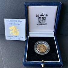 1990 Proof  Half Gold Sovereign