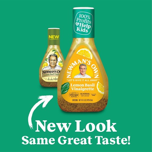 Newman's Own Zitrone Basilikum Italienische Vinaigrette Dressing Glutenfrei 16oz (12er Pack) - Bild 2 von 12