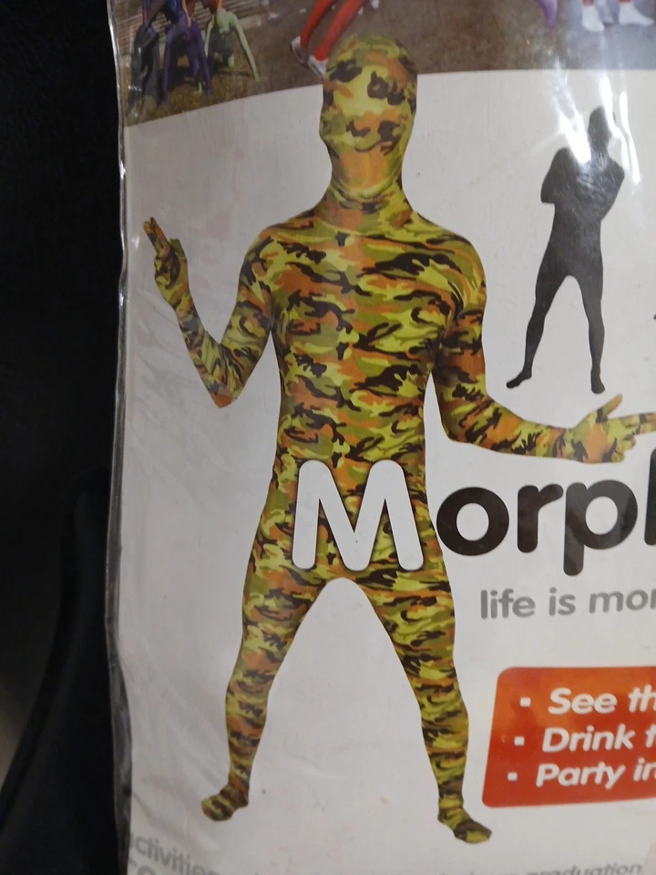NUEVO Camuflaje Morphsuit Talla Extra Grande Una Pieza Body Caza Fiesta Diversión  Foto 2 de 3