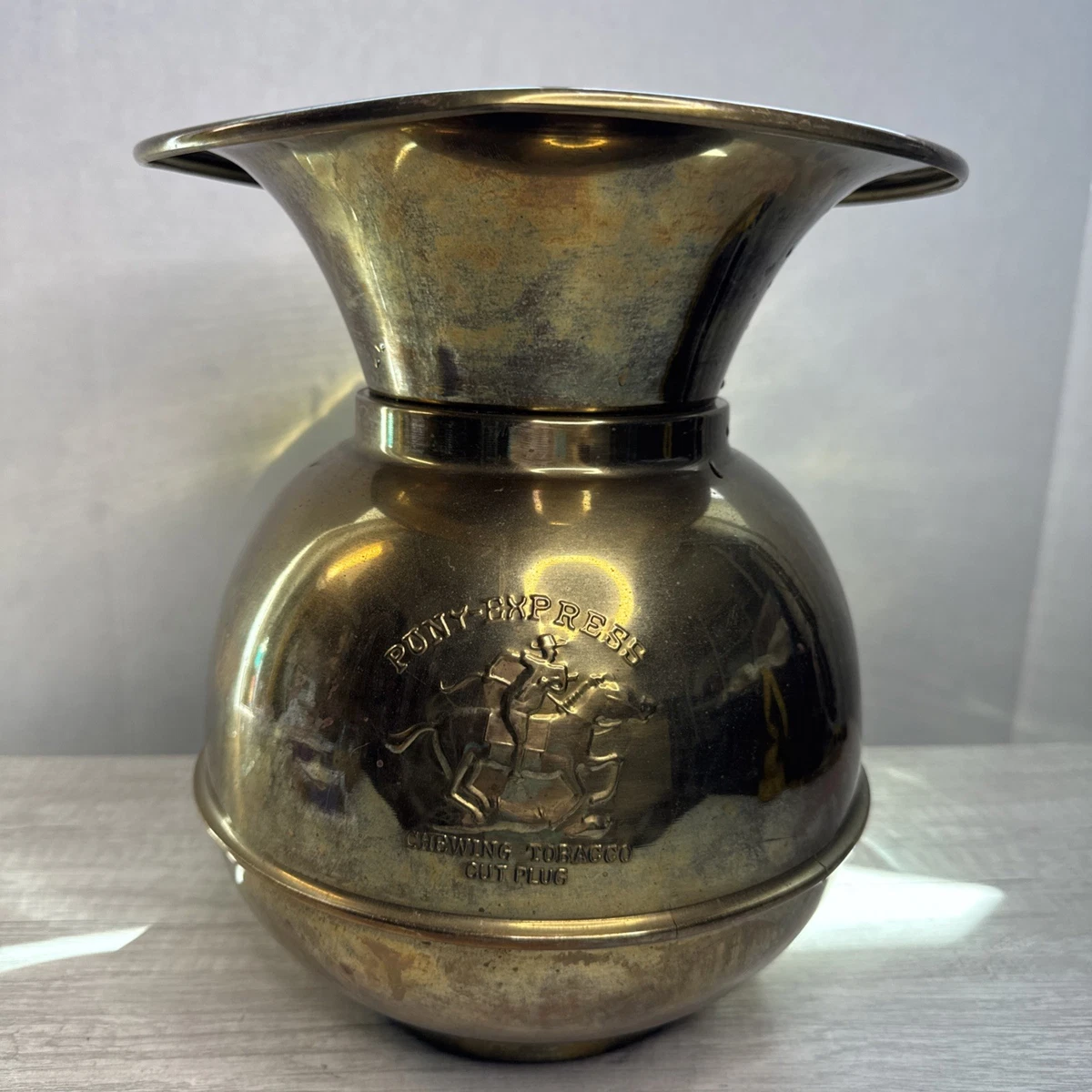 pony express chewing tobacco Spittoon pony express tobacco spittoon Vintage