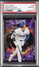 2024 TOPPS FINEST PURPLE REFRACTOR #286 SHOHEI OHTANI 12/125 PSA 10