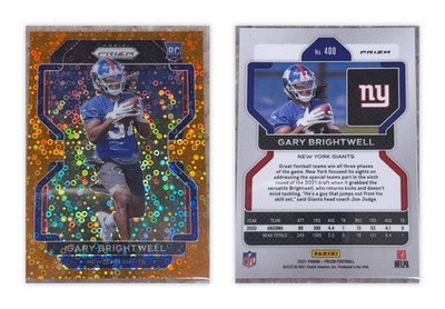 2021 Panini Prizm - Rookie Gary Brightwell #400 Orange Disco Prizm (RC)