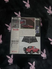 8x10 Car Themed Custom Wall Art, Made from Playboy Magazine Ads