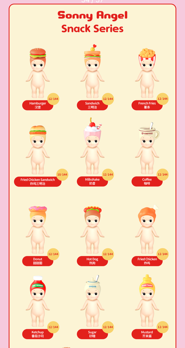 Sonny Angel Snack Series ミニフィギュア 12種類 スナック シリーズ | Sonny Angel Store