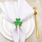 Shamrock Napkin Circles Blessing Napkin Holder Proposal Dining Table Metal Rings