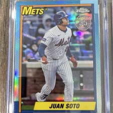 Topps 2025 Juan Soto Mets Chrome Titans 75 Years Baseball Trading Card Lot