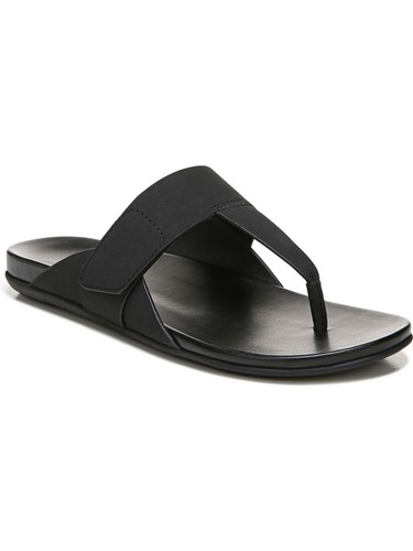 NATURALIZER Womens Black Hook & Loop Genn-twirl Wedge Thong Sandals 6.5 M