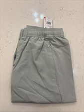 Adidas Pants Mens Medium, Grey Athletic Training Aero Ready Drawstring Tapered