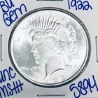 1922 BU UNCIRCULATED SILVER PEACE DOLLAR AUTHENTIC U.S. MINT FREE SHIPPING 5894