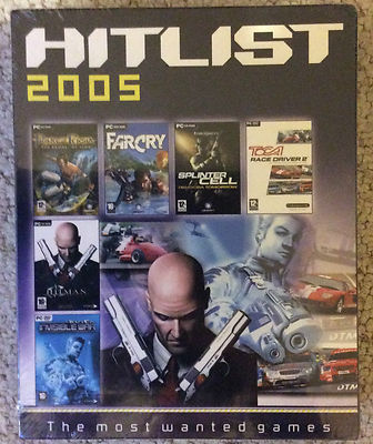 HITLIST 2005 - DIE 6 MEISTGESUCHTEN PC SPIELE BRANDNEU SEALED