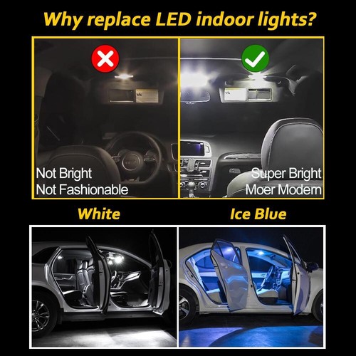 Canbus LED Interior Dome Map Light Kit For Toyota Highlander Kluger 2001-2021 - Picture 2 of 8