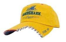 LANDSHARK LAGER EMBROIDERED BEER CAP BASEBALL PROMO HAT YELLOW NEW