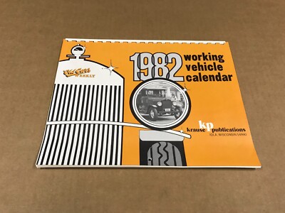 Vintage 1982 Krause Publications Working Vehicle Calendar