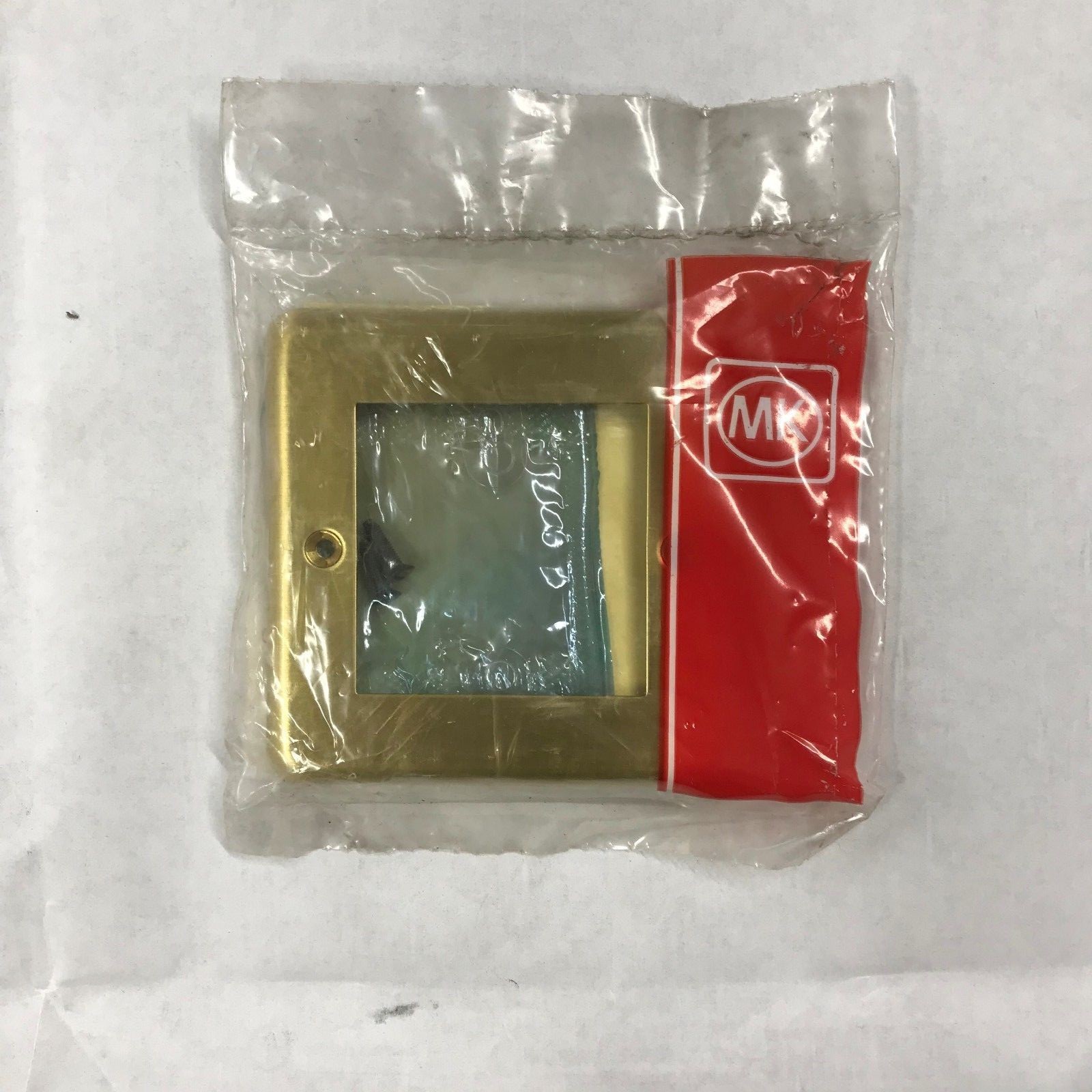 MK K392SAB Grid Plus Data Front Plate 1 Gang 2 Module (Satin Brass)