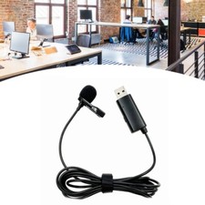 USB Lavalier Microphone Replacement USB Lapel Clip on Mic Condenser Lavalier