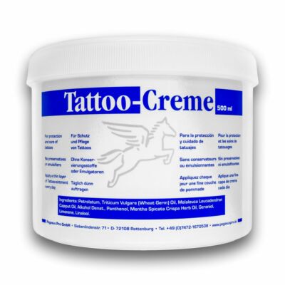 Pegasus Pro Tattoo Creme mit Cajeputöl 500ml Dose - Tattoopflege