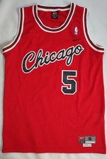 VINTAGE NIKE CHICAGO BULLS #5 JALEN ROSE BASKETBALL JERSEY SIZE S