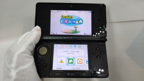 Nintendo 3DS Clear Black Console  Japanese ver - Picture 3 of 10