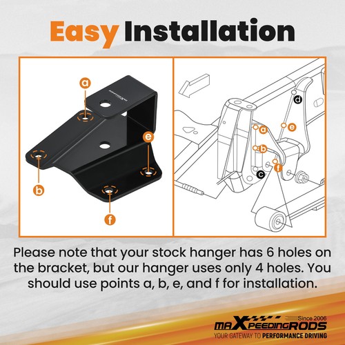 Kit de descenso de colgadores traseros de 2 pulgadas para GMC 1500 2x2 99-2006 con recubrimiento en polvo - Imagen 5 de 12