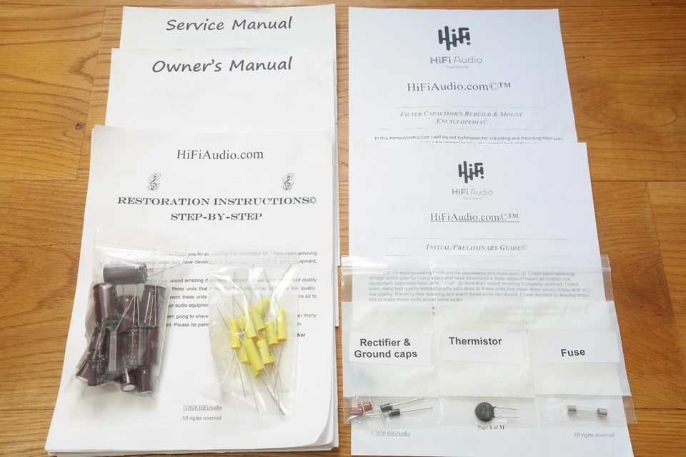 McIntosh MC275 amplificador restauración tapa servicio reparación reconstrucción kit condensador Foto 3 de 4