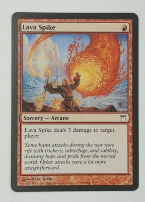Magic the Gathering - Lava Spike - Champions of Kamigawa - D56