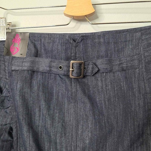 Torrid Vintage Denim 4 Button Ruched Pencil Skirt NEW Women's US Plus Size 26 - Picture 4 of 7