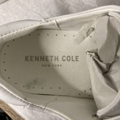 NIB Kenneth Cole Kingvel Women's 3 Strap Sneakers SZ 9.5 Shoes White Leather - Picture 8 of 12